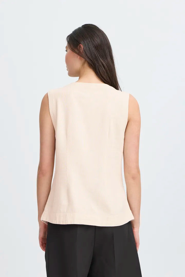 Top Linno - Ecru