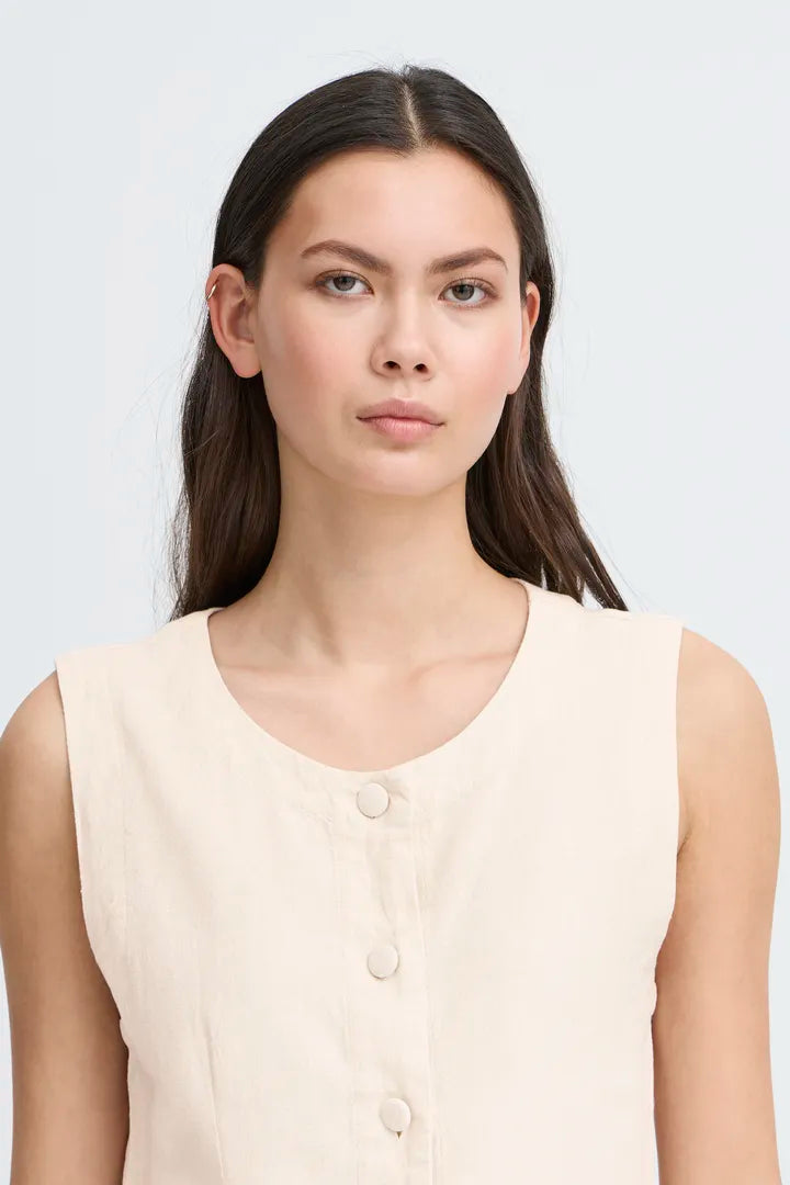Top Linno - Ecru