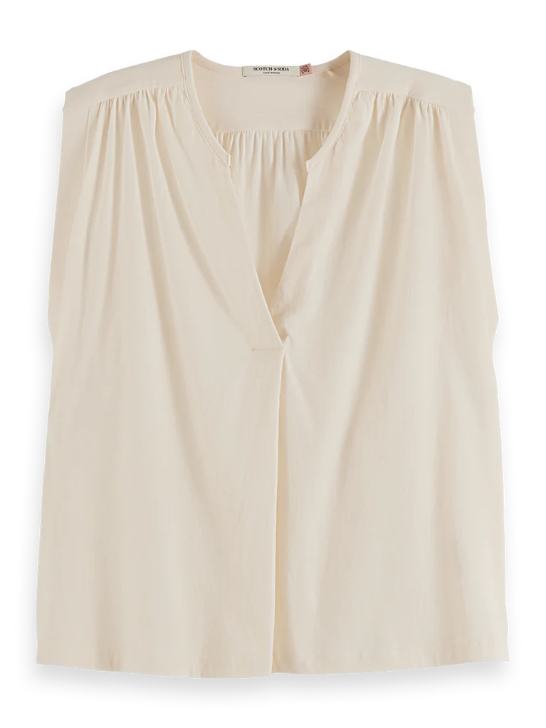T-Shirt Drapey V-Neck