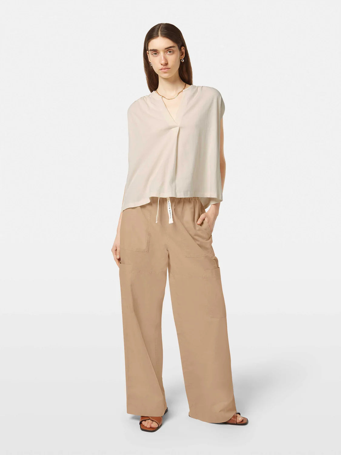 T-Shirt Drapey V-Neck