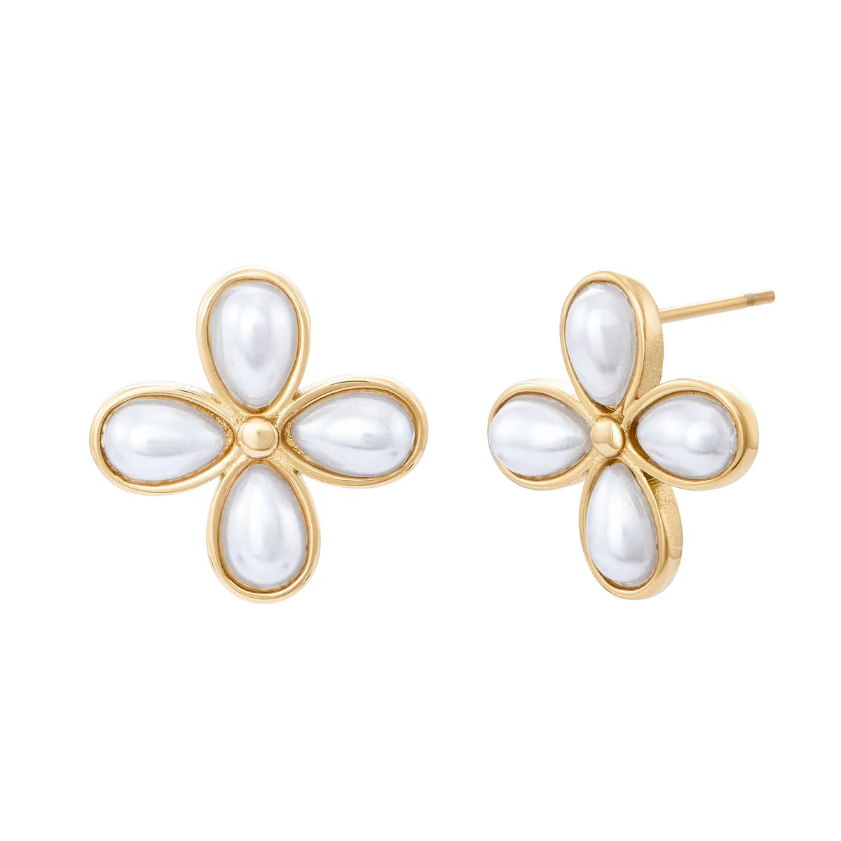 Boucles d'oreilles Fleur - Or