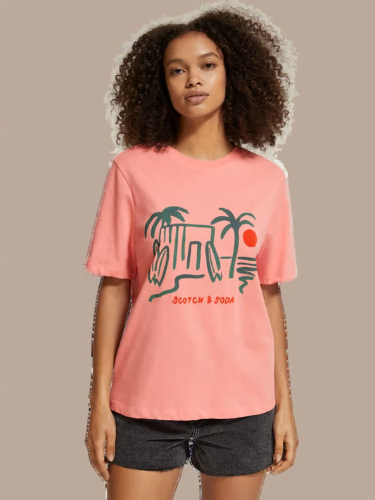 T-Shirt Graphic Palm Tree