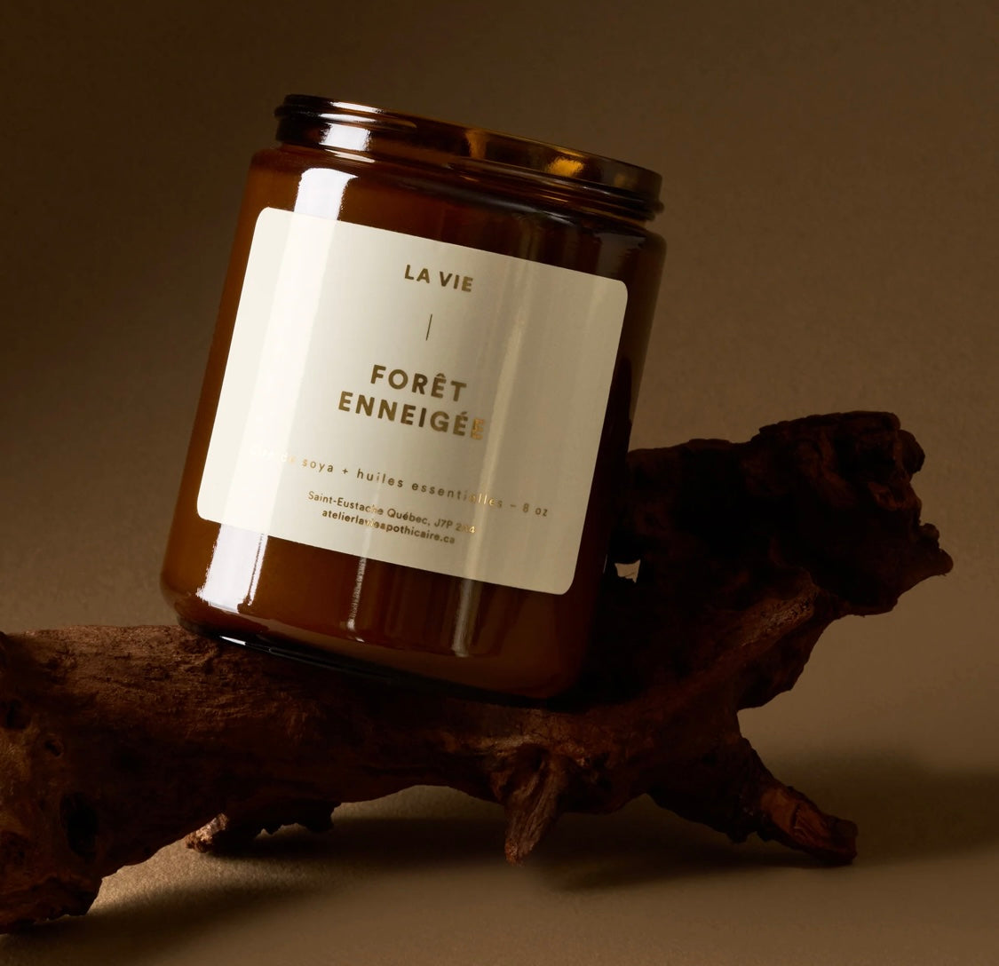 Bougie Forêt Enneigée