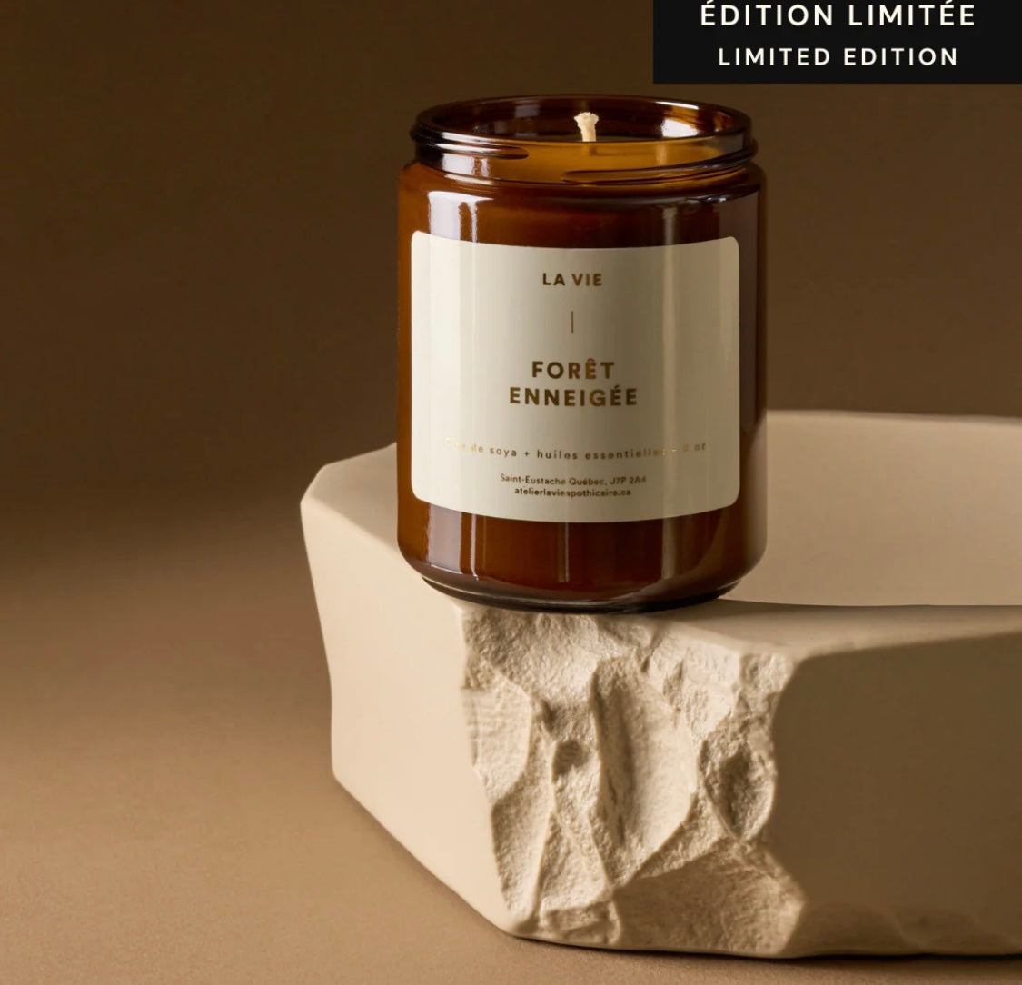 Bougie Forêt Enneigée