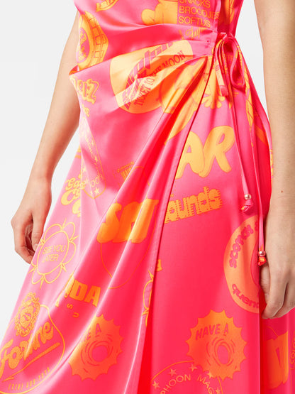 Robe Satin Rose