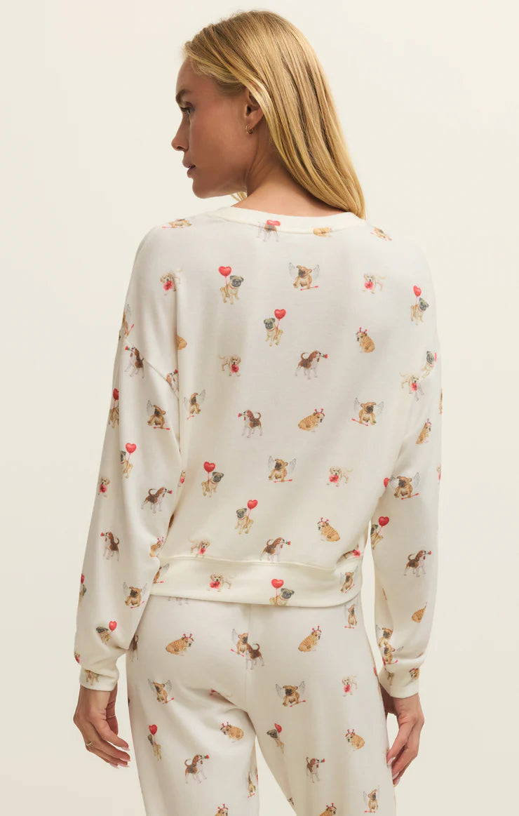 Haut de Pyjama Bisous Love Pup