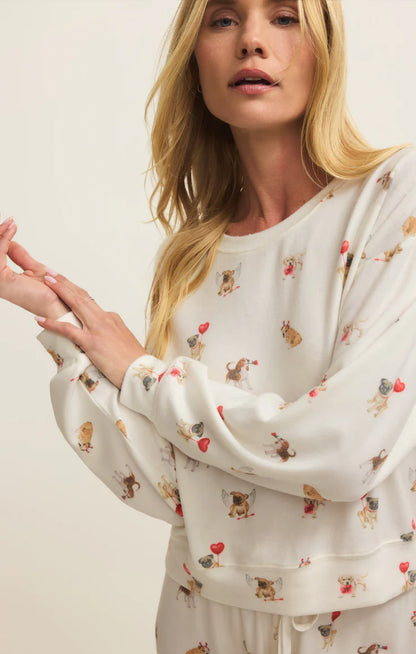 Haut de Pyjama Bisous Love Pup