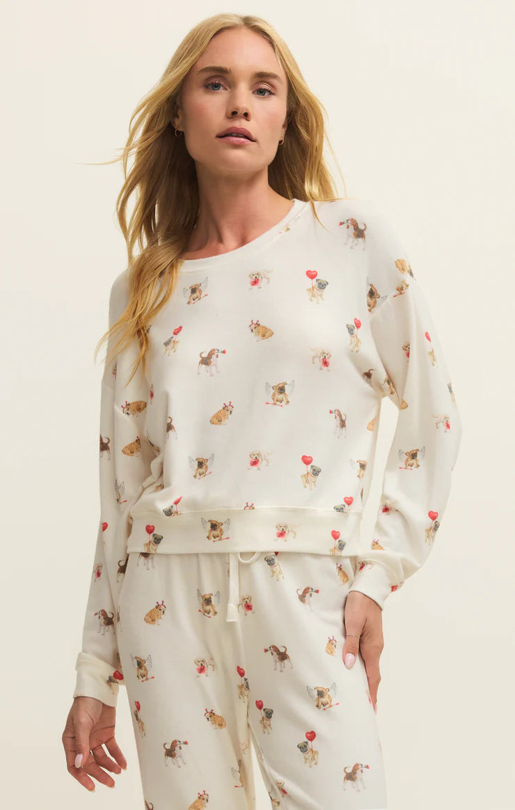 Haut de Pyjama Bisous Love Pup