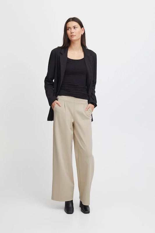 Pantalon Kate Wide - Doeskin